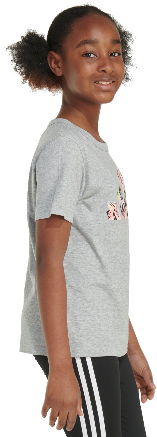 adidas Girl's Short Sleeve Heather Tee - view number 4