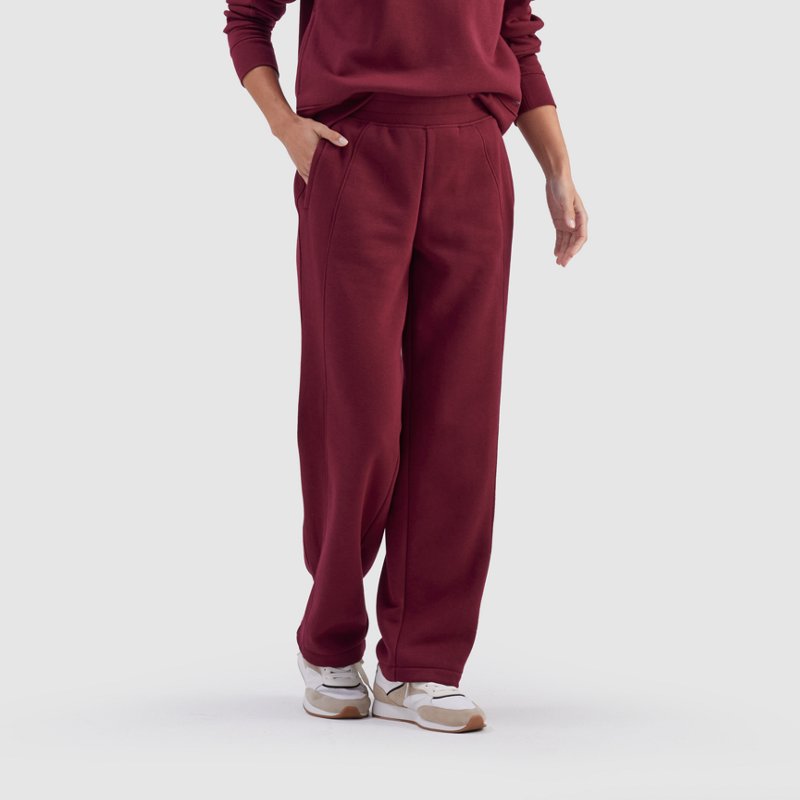 Freely Women's Kendra Pants Zinfandel, Small - Women's Athletic Fleece at Academy Sports