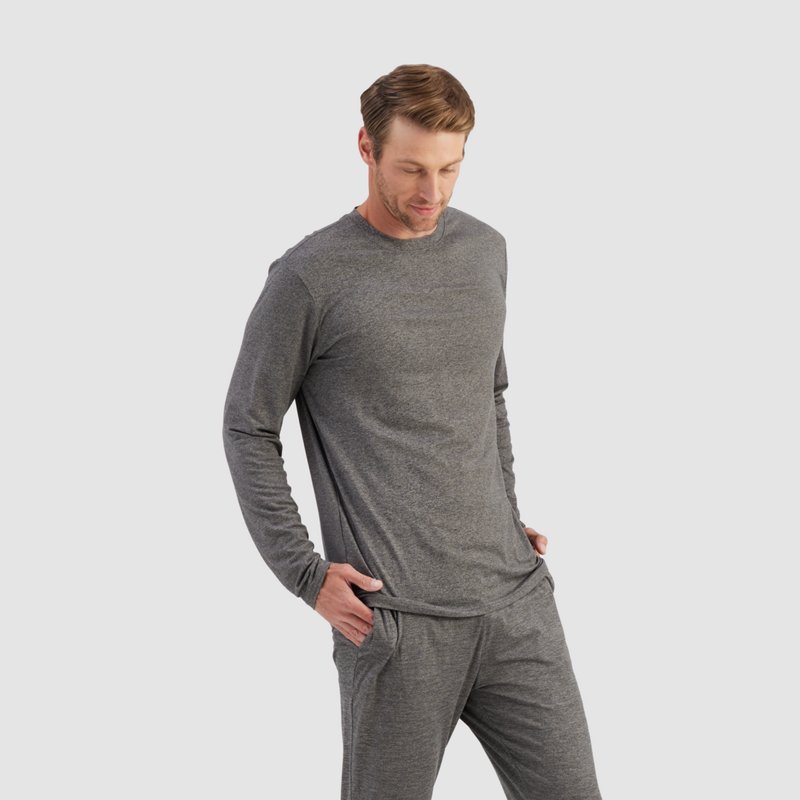 R.O.W. Men's Lounge Top and Jogger Set Grey, Medium - Men's Athletic Performance Tops at Academy Sports