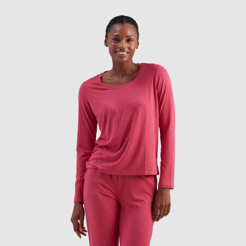 Freely Women's Lounge Top and Jogger Set Cerise, Small - Women's Core/Basic Tops at Academy Sports