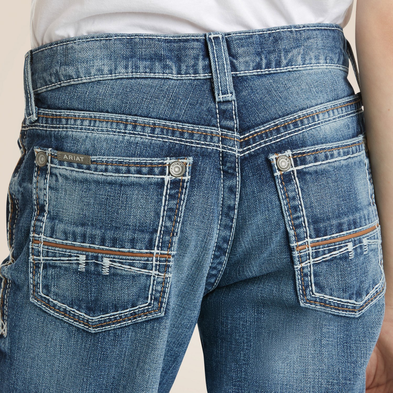 Ariat Boys' B4 Relaxed Coltrane Boot Cut Jean - view number 7