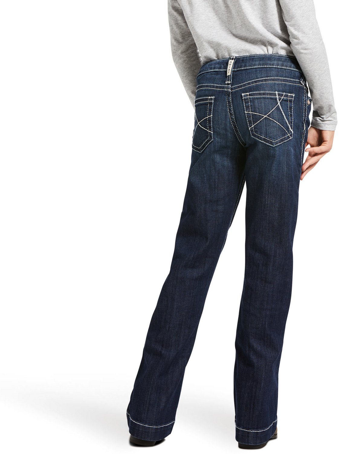 Ariat Girls' Trouser Mid Rise Stretch Ella Wide Leg Jean - view number 5