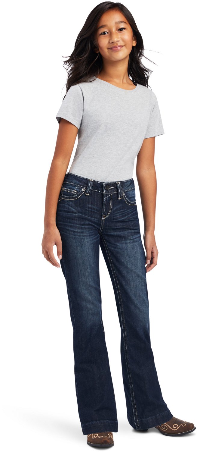 Ariat Girls' R.E.A.L. Estella Wide Leg Jean - view number 6