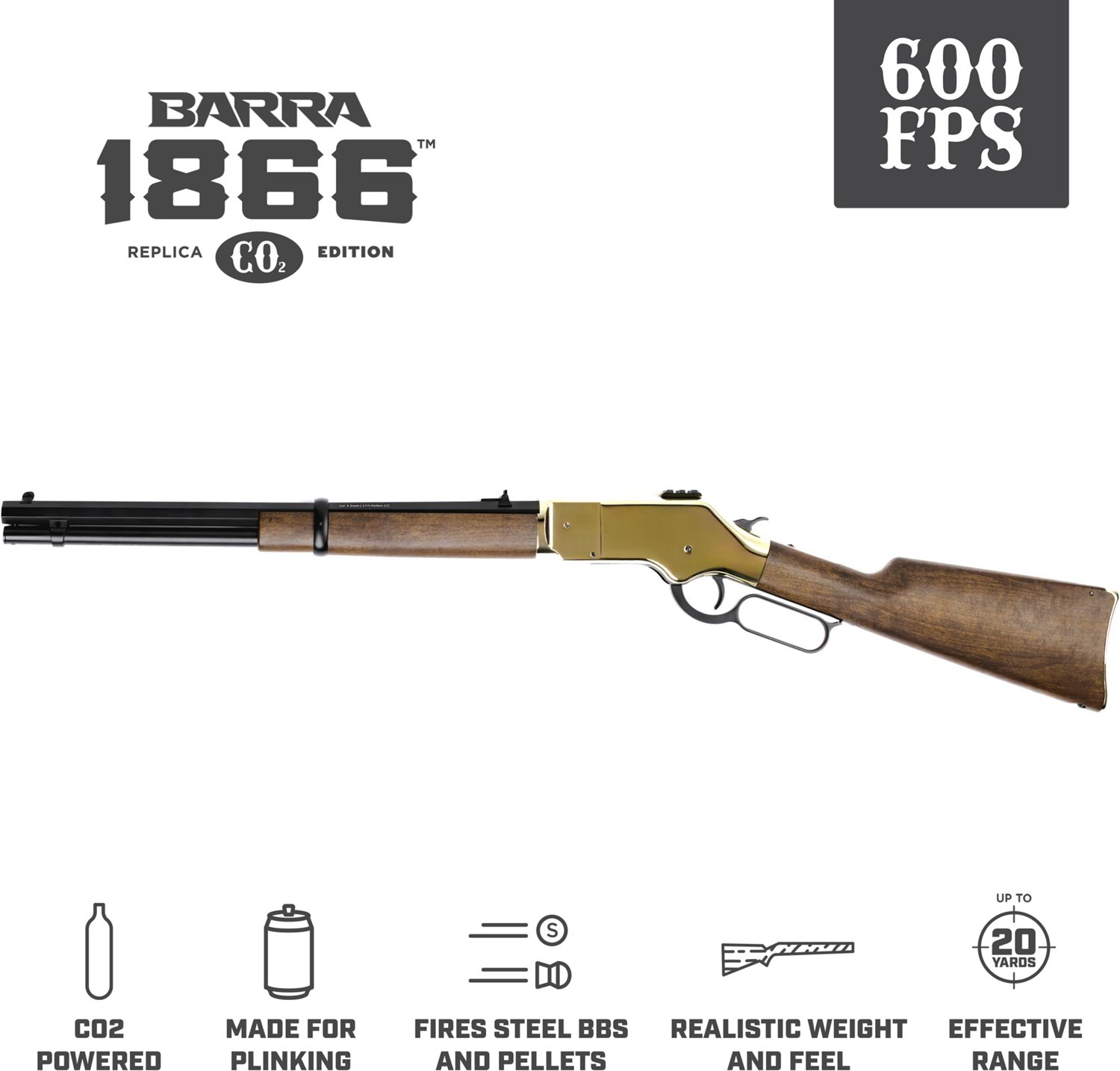 Barra Airguns 1866 CO2 .177 Air Rifle - view number 7