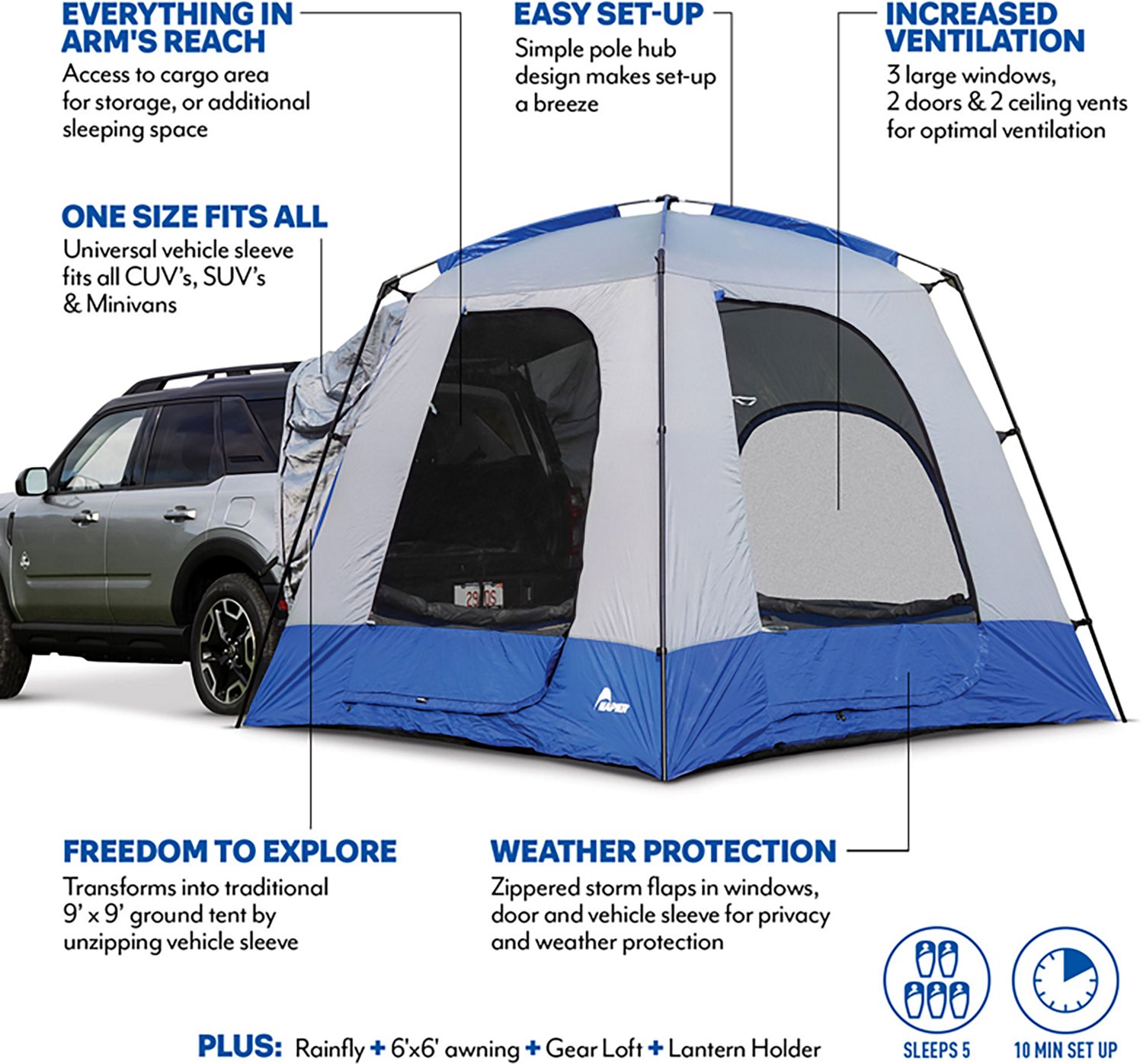 Napier Outdoors Sportz 5 Person SUV Tent - view number 7