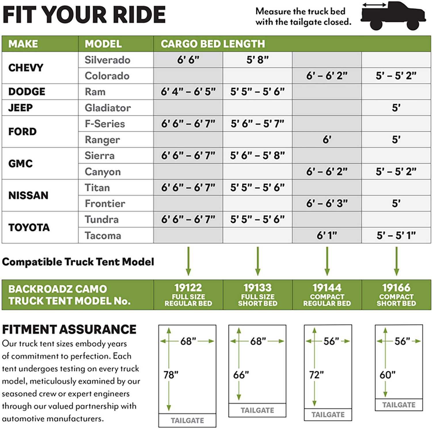  Napier Outdoors Backroadz 2-Person Camo Truck Tent - 5'5"-5'8" Full Size Short  - view number 8