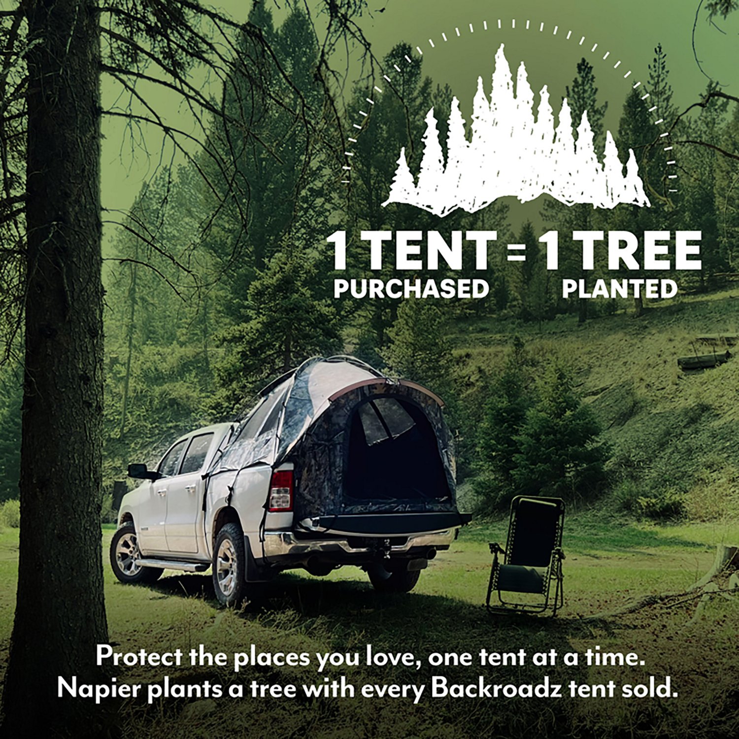 Napier Outdoors Backroadz 2-Person Camo Truck Tent - 5'-5'2" Compact Short  - view number 6