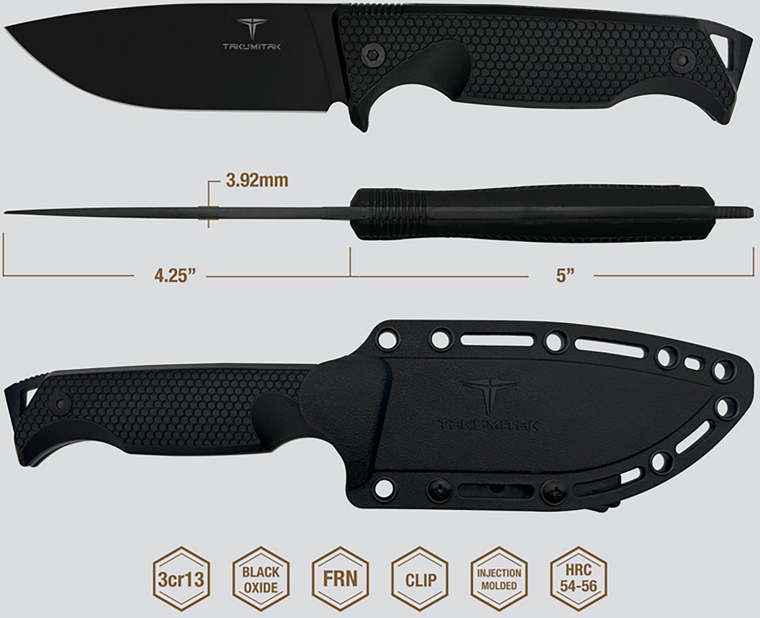 Takumitak Easy Night 3cr13 Fixed Blade Knife                                                                                     - view number 2