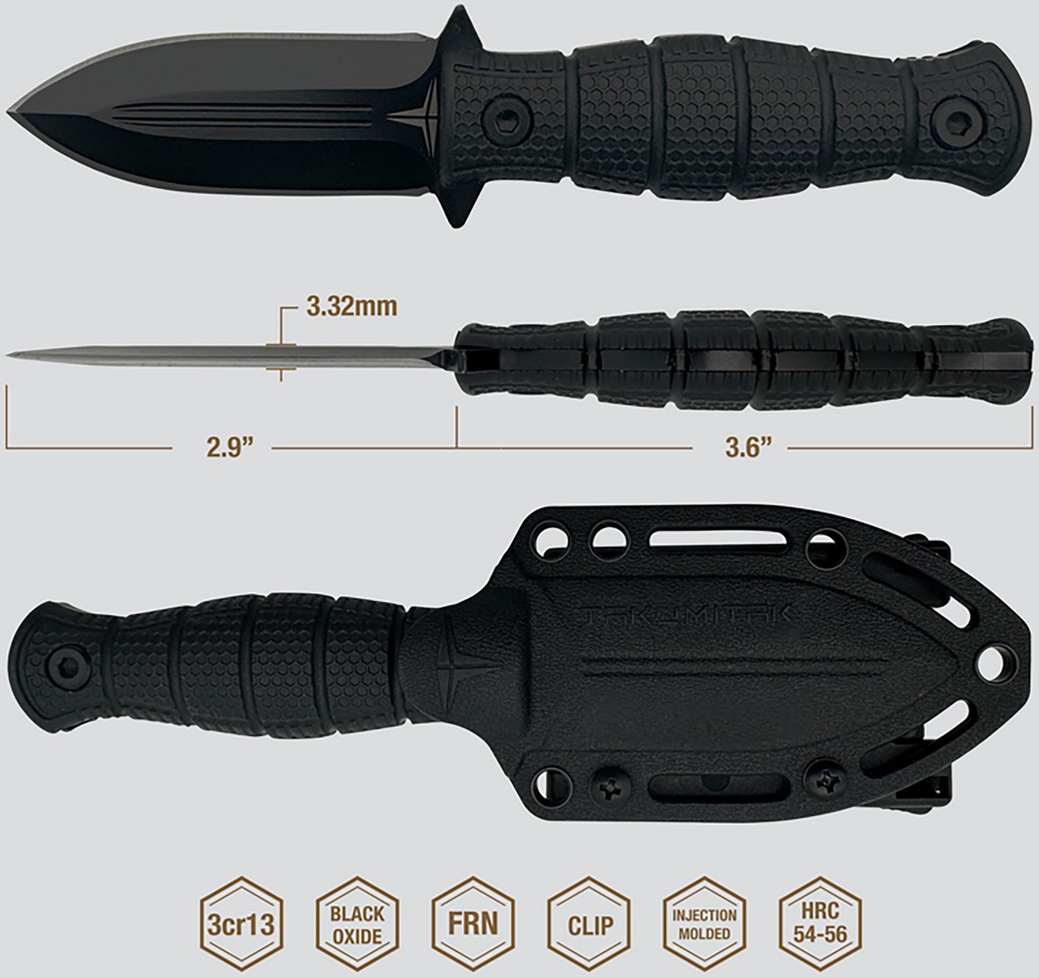 Takumitak Little Buddy 3cr13 Fixed Blade Knife                                                                                   - view number 2