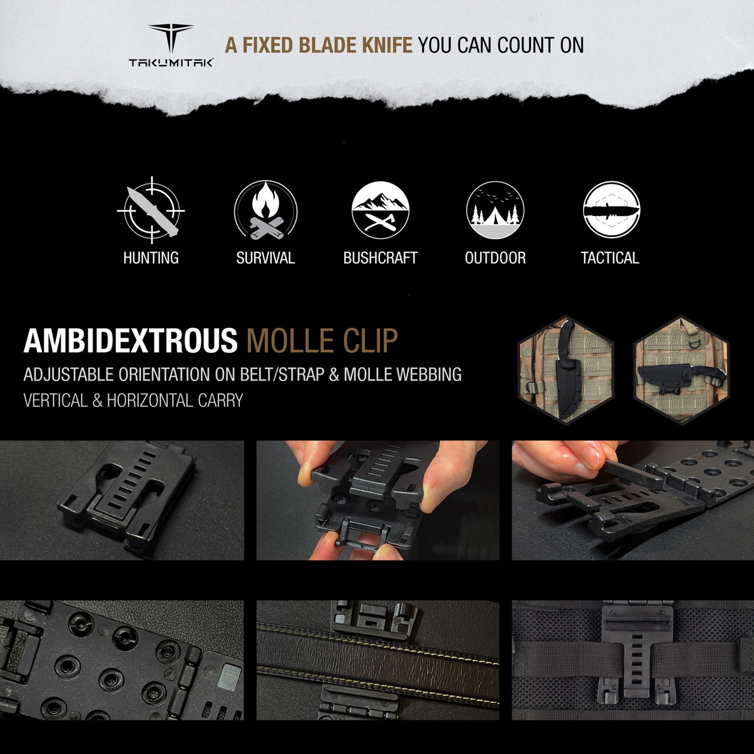 Takumitak Void 3cr13 Fixed Blade Knife