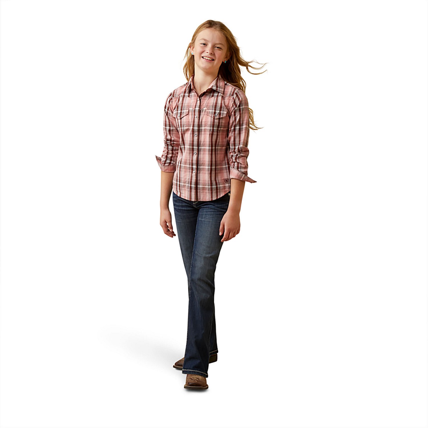 Ariat Girls' Saguaro Long Sleeve Shirt - view number 3