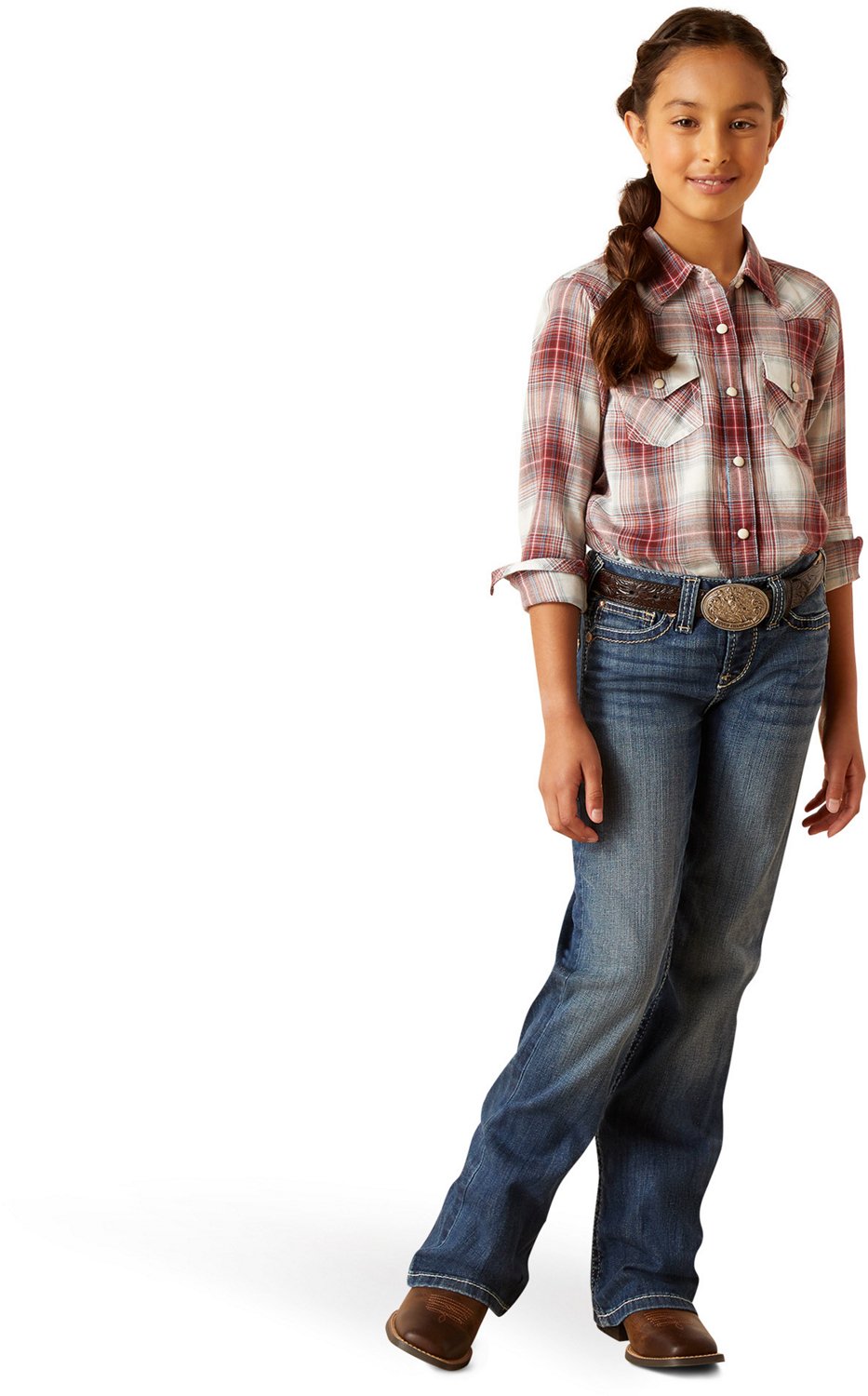 Ariat Girls' Afternoon Long Sleeve Shirt - view number 4