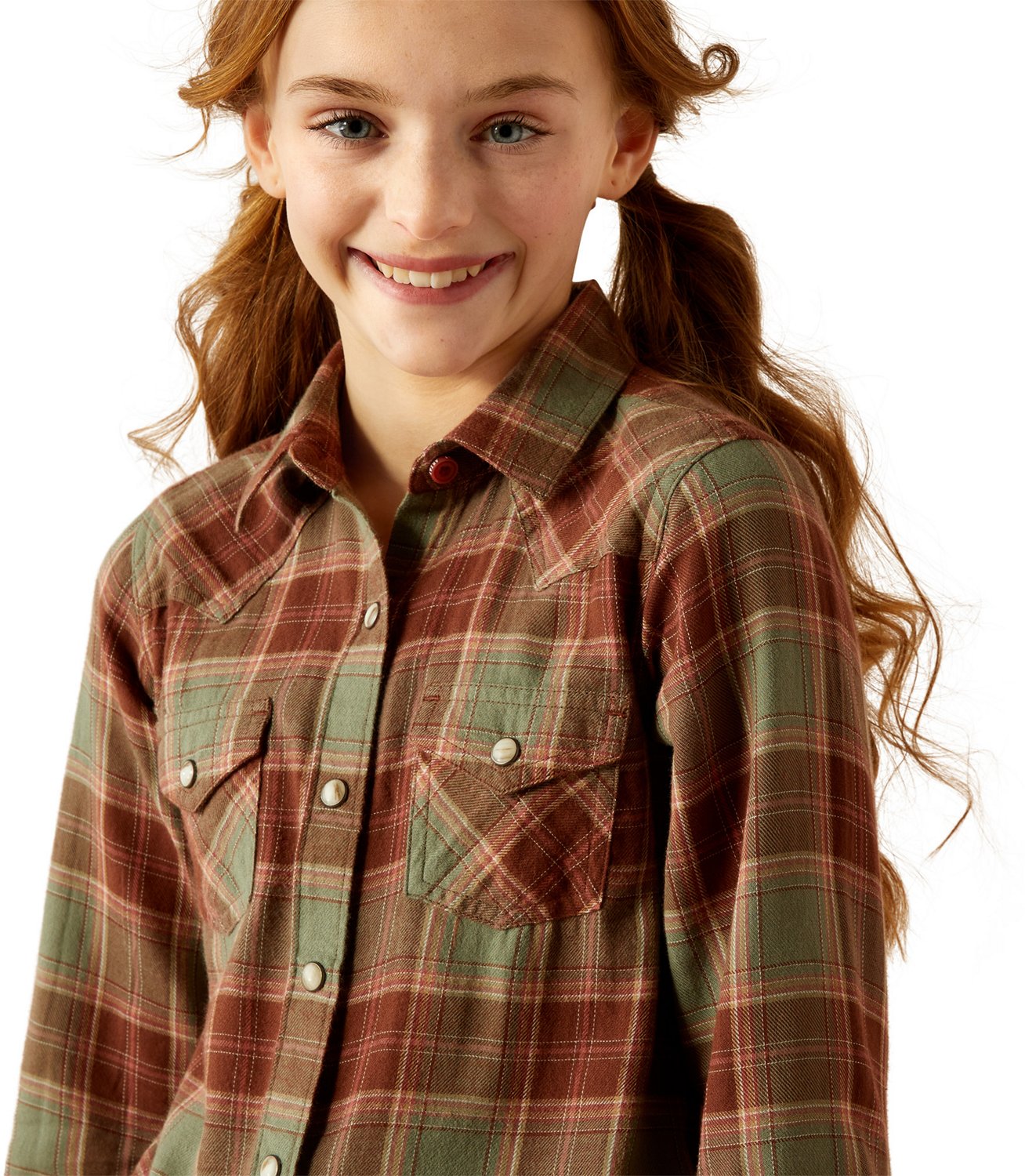 Ariat Girls' Ava Plaid Shirt - view number 3