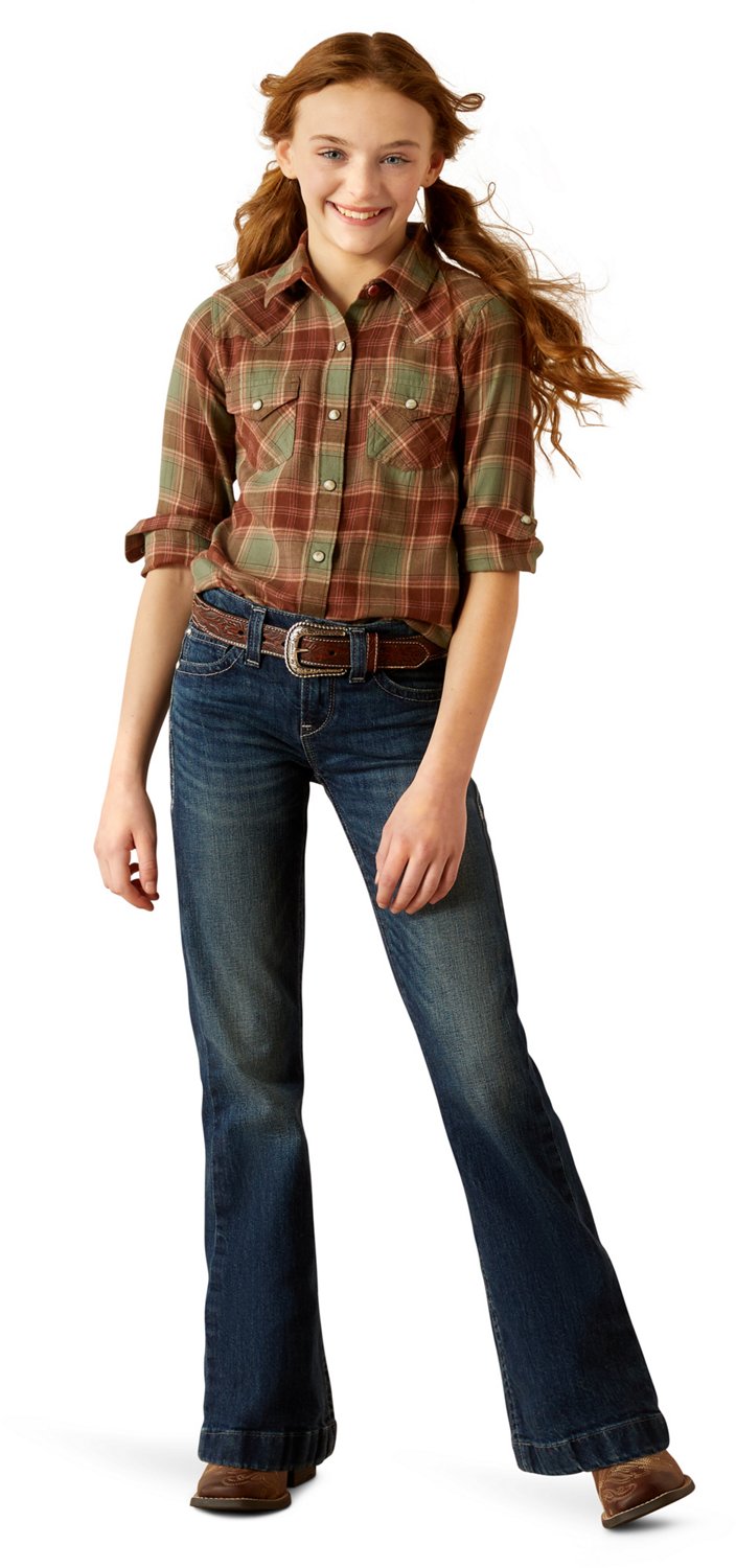 Ariat Girls' Ava Plaid Shirt - view number 4