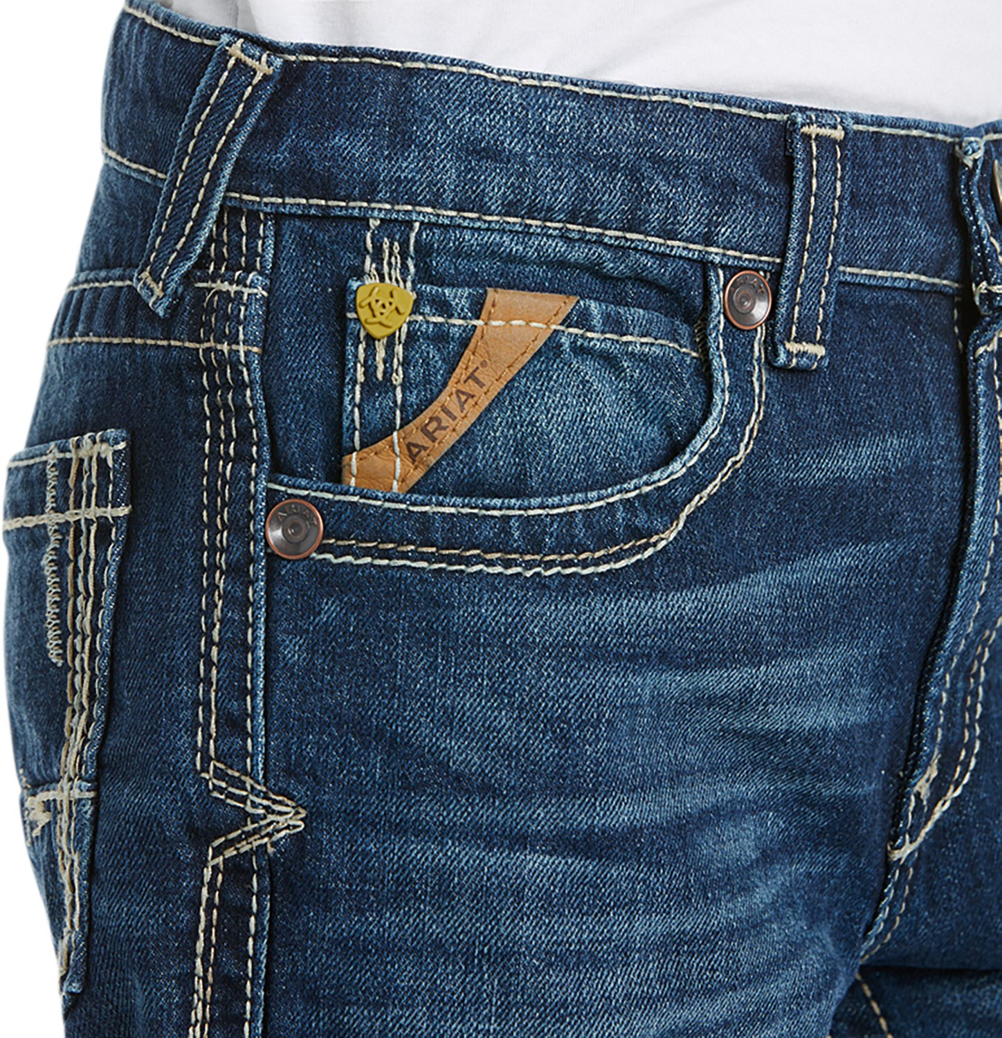 Ariat Boys' B5 Slim Boundary Stackable Straight Leg Jean                                                                         - view number 3