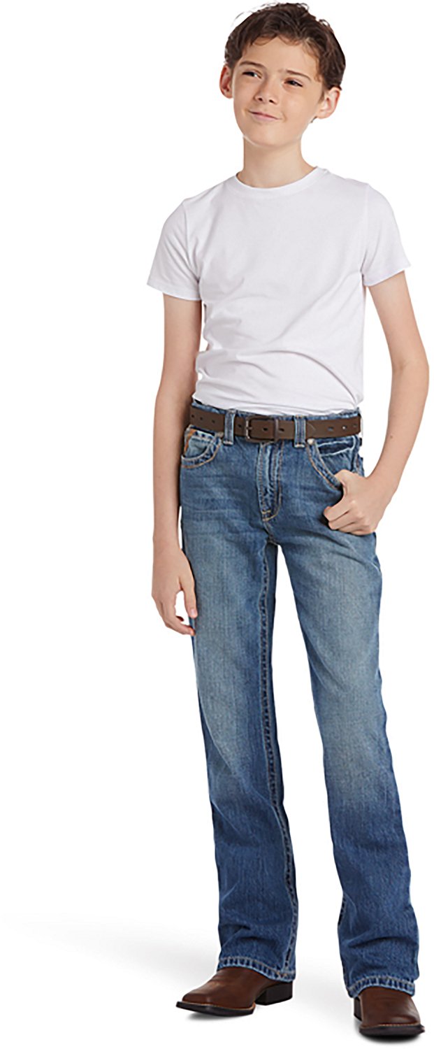 Ariat Boys' B4 Relaxed Boundary Boot Cut Jean - view number 5