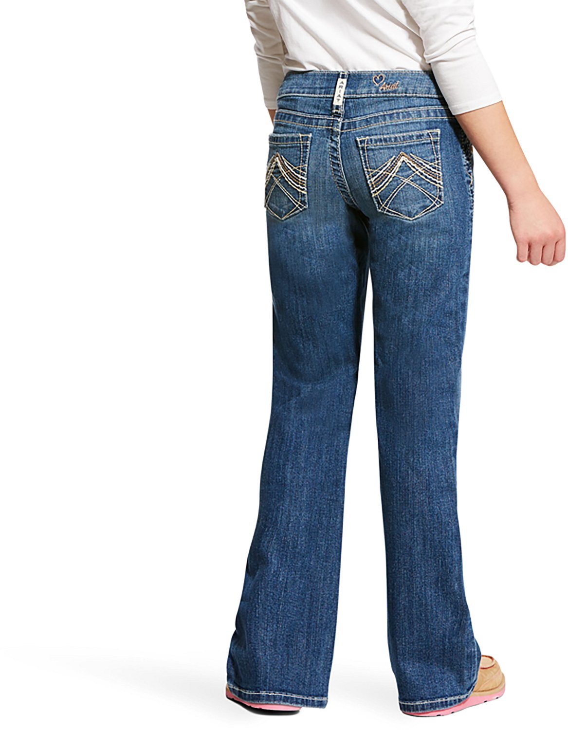 Ariat Girls' Whipstitch Boot Cut Jean - view number 2