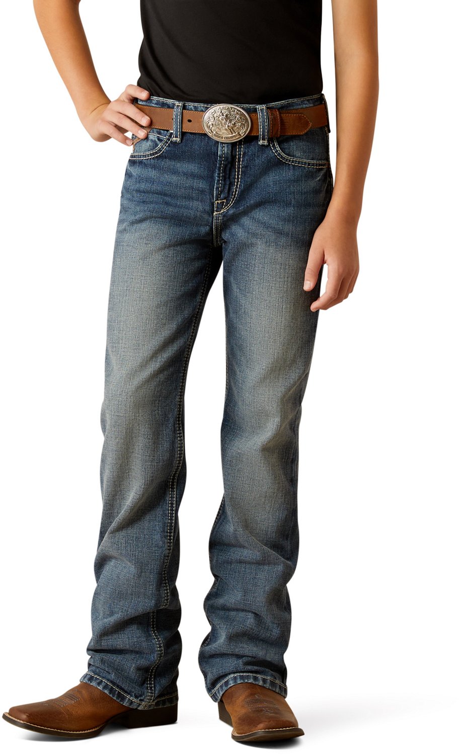 Ariat Boys' B4 Relaxed Challenger Boot Cut Jean
