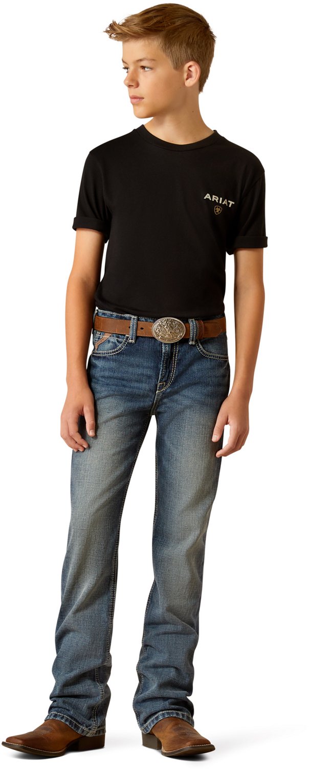 Ariat Boys' B4 Relaxed Challenger Boot Cut Jean - view number 5
