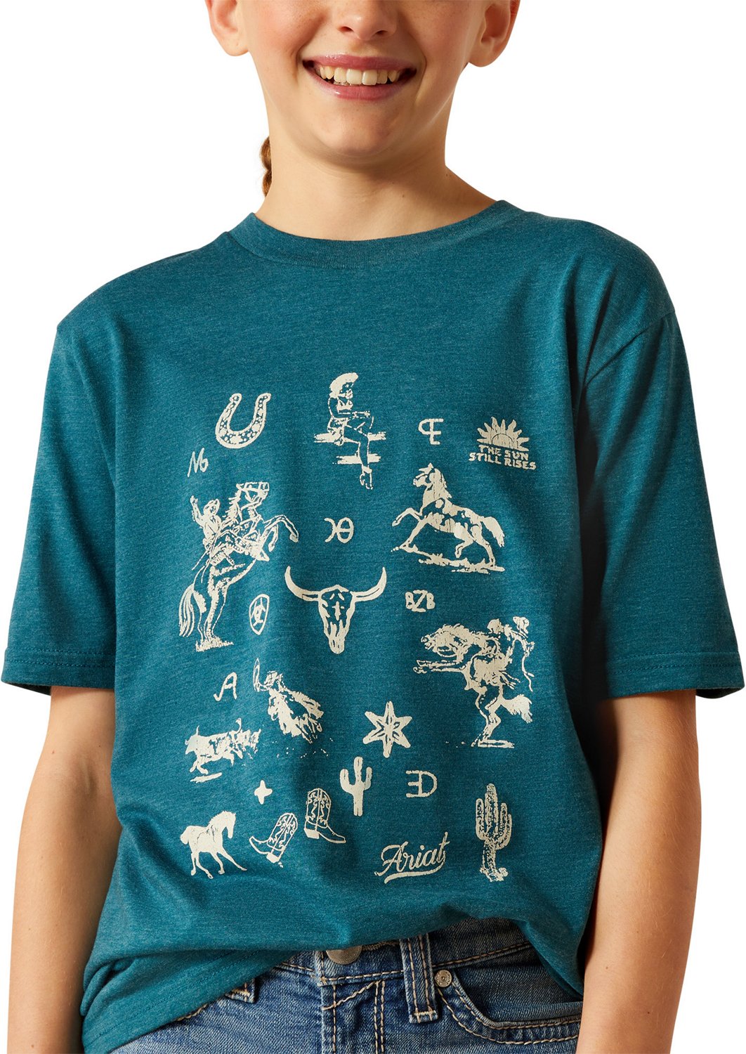 Ariat Girls' Sketch Pad Tee - view number 3