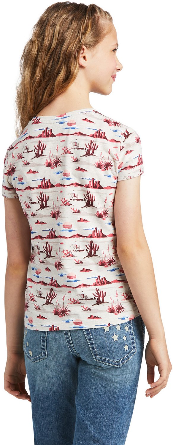 Ariat Girls' R.E.A.L Yuma Print Graphic Tee - view number 2