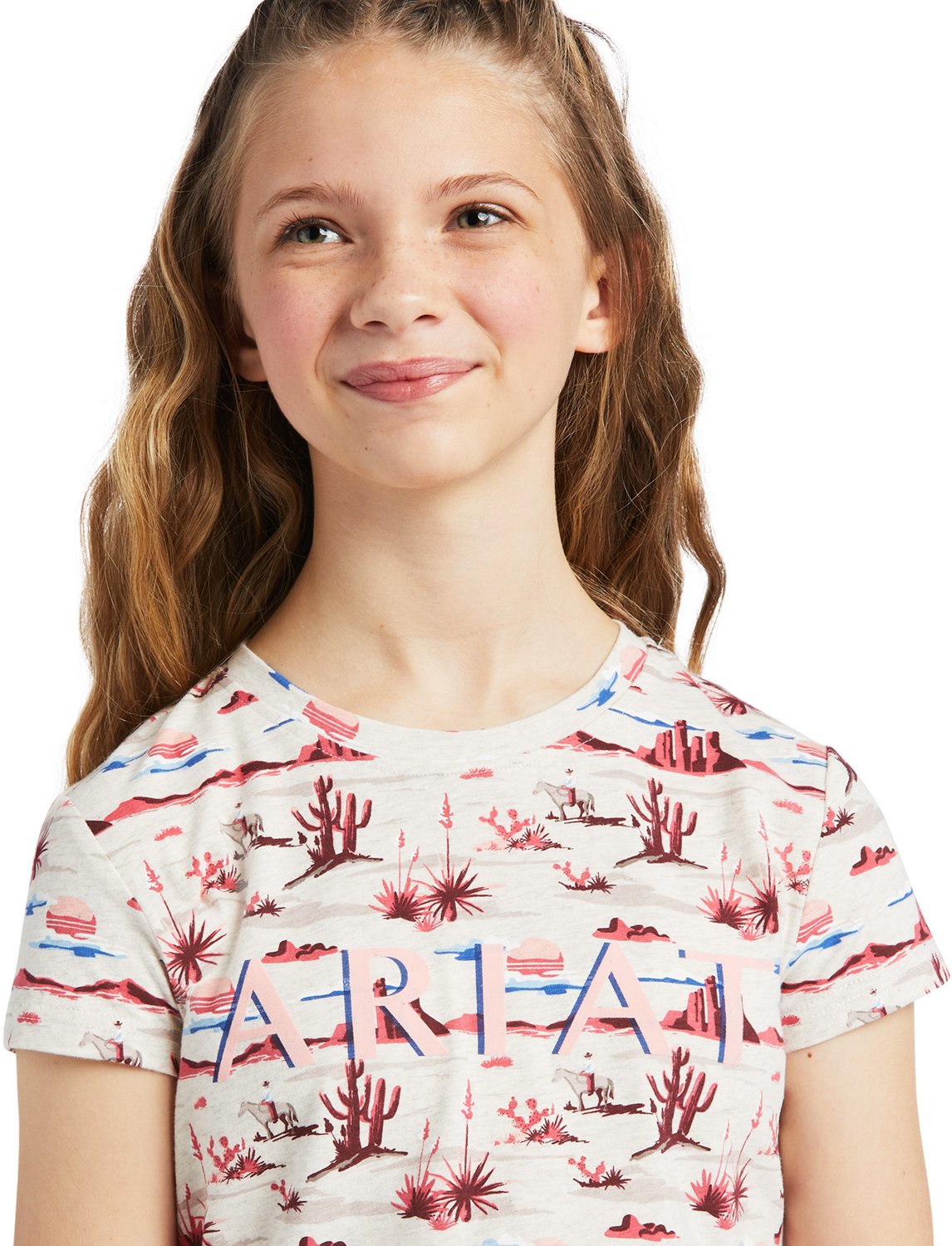 Ariat Girls' R.E.A.L Yuma Print Graphic Tee - view number 3