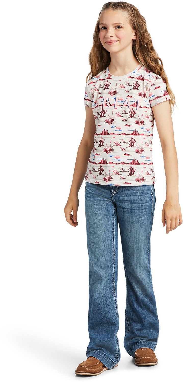 Ariat Girls' R.E.A.L Yuma Print Graphic Tee - view number 4