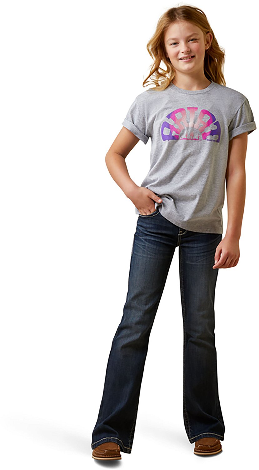 Ariat Girls' Rainbow Sunset Short Sleeve Tee - view number 3