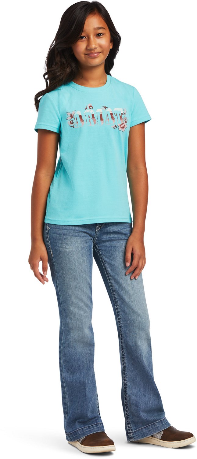 Ariat Girls' R.E.A.L Cactus Tee - view number 3