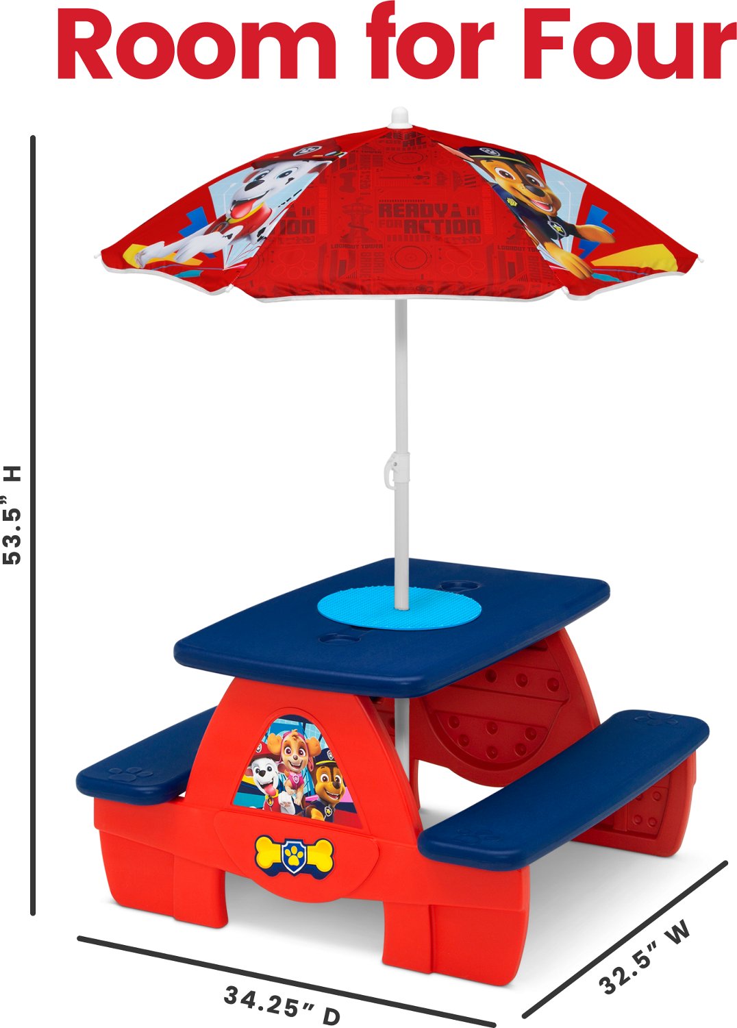 Delta Children Paw Patrol Picnic Table                                                                                           - view number 6