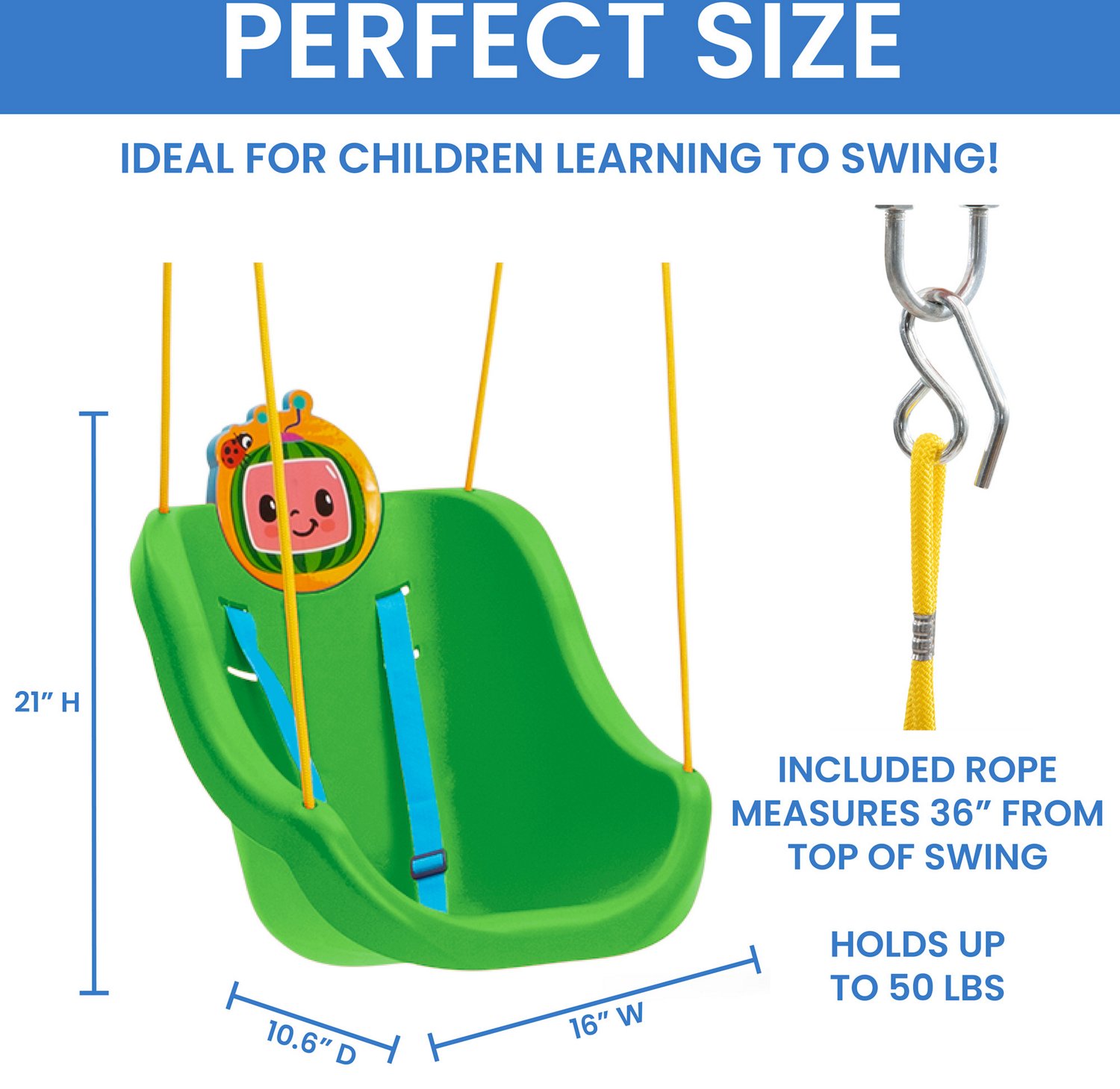 Delta Children Cocomelon 2-in-1 Swing                                                                                            - view number 5