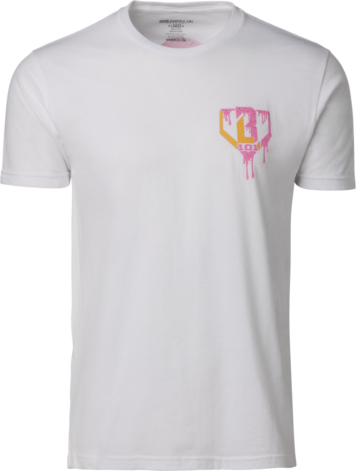 Baseball Lifestyle 101 Adult Ice Cream Graphic T-shirt                                                                           - view number 2