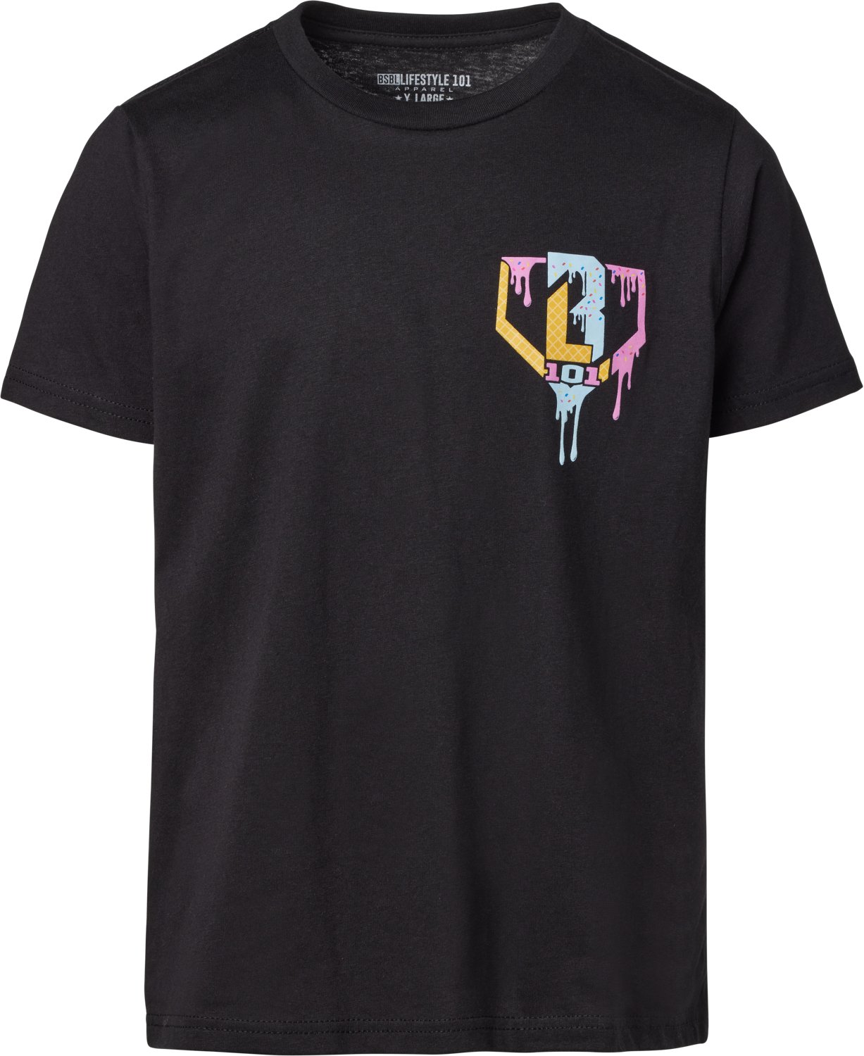Baseball Lifestyle 101 Youth Ice Cream Graphic T-shirt                                                                           - view number 2