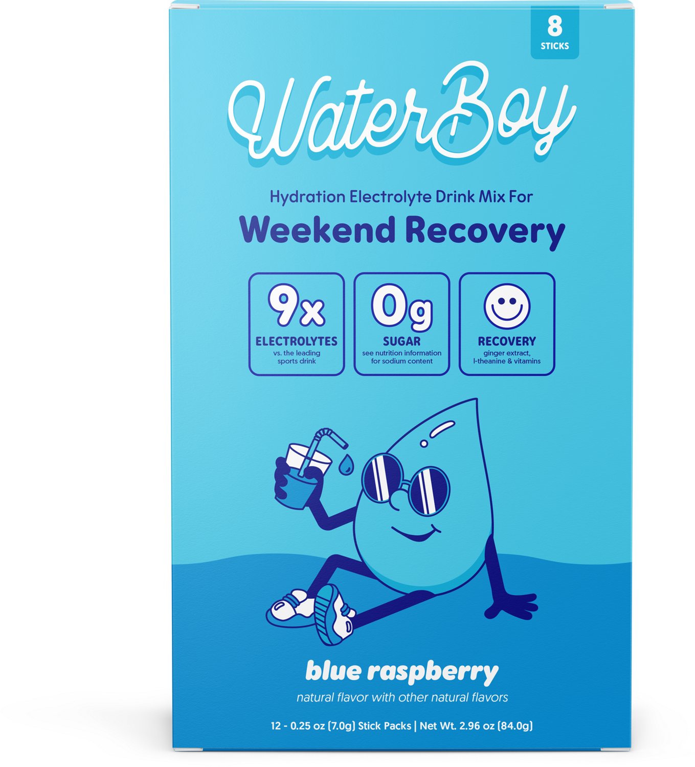 Waterboy Weekend Recovery Hydration Sticks 8-Pack - view number 1