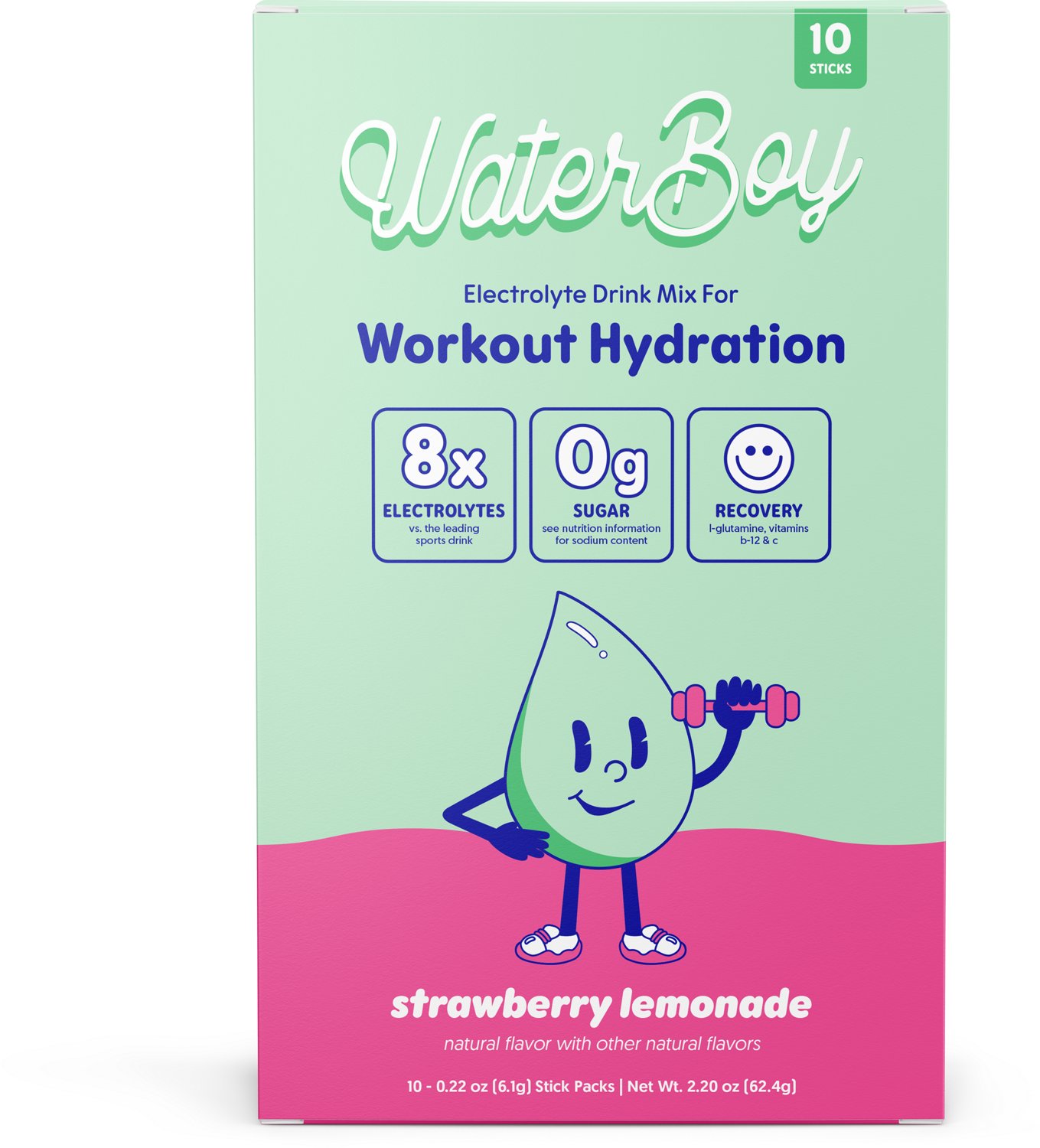 Waterboy Workout Hydration Sticks 10-Pack                                                                                        - view number 1