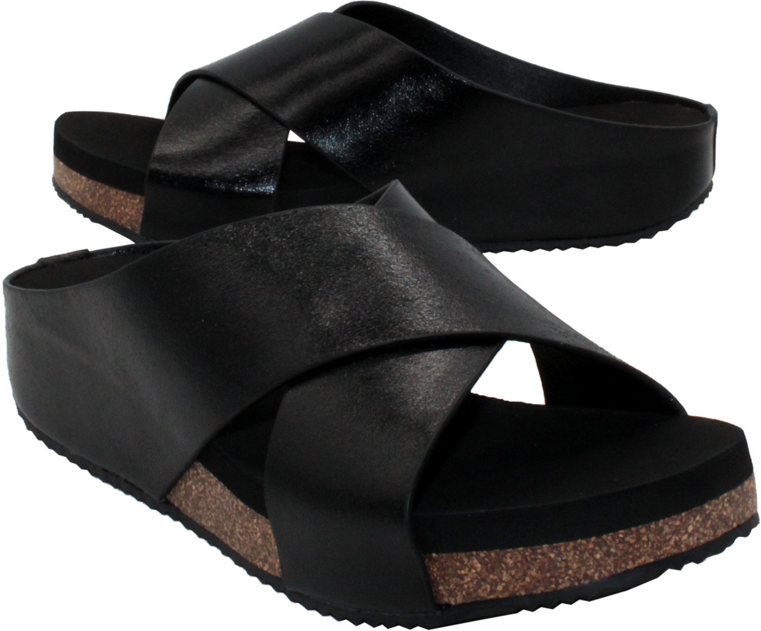 Volatile Women's Ablette Criss Cross Wedge Slides                                                                                - view number 2
