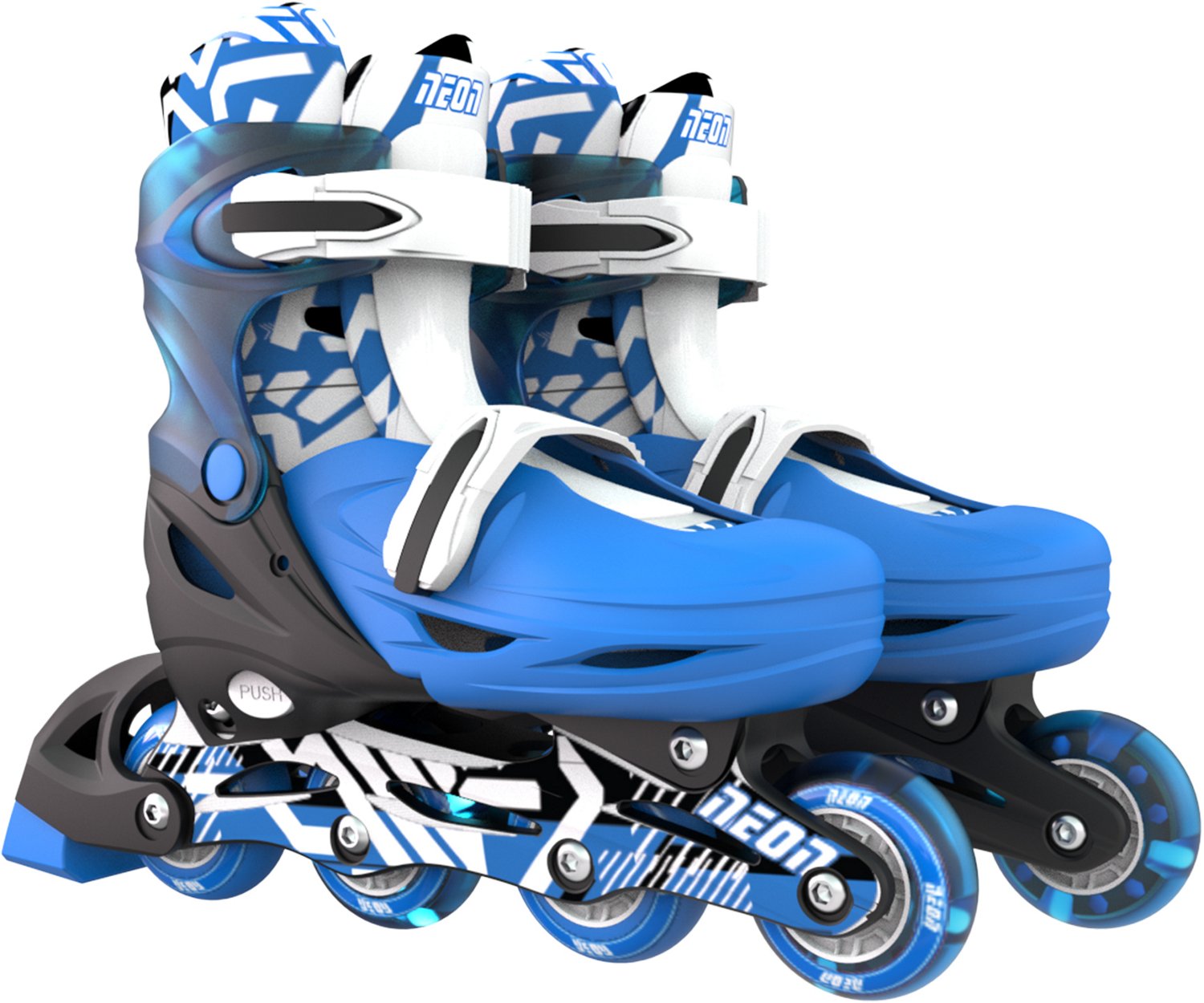 NEON Boys' Combo Inline and Quad Adjustable Light-Up Skates - view number 2