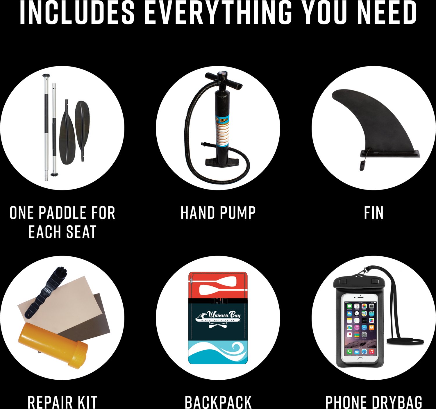 Waimea Bay Amped 12.8' 2-Seater Rigid Inflatable Kayak - view number 7