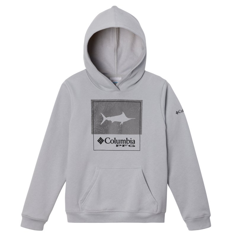 Columbia Sportswear Columbia Boys PFG Square Hoodie Grey, Medium - Boy's Graphic Tees at Academy Sports