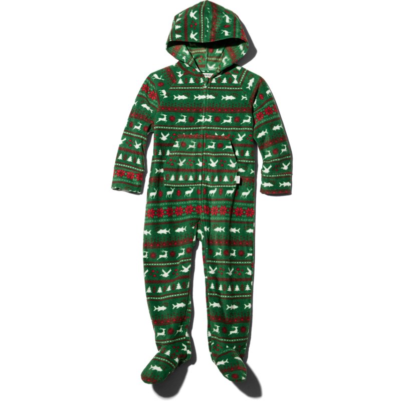 Magellan Outdoors Kids' Pre School Holiday Hooded Long Sleeve Onesie Fair Isle, 7 Youth - Boy's Athletic Tops at Academy Sports