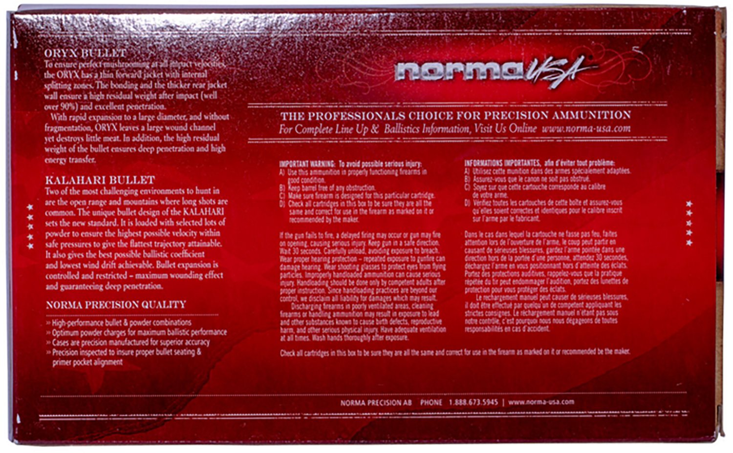 Norma USA American PH Sierra HPBT .338 Norma Mag 300-Grain Centerfire Rifle Ammunition - 20 Rounds - view number 2