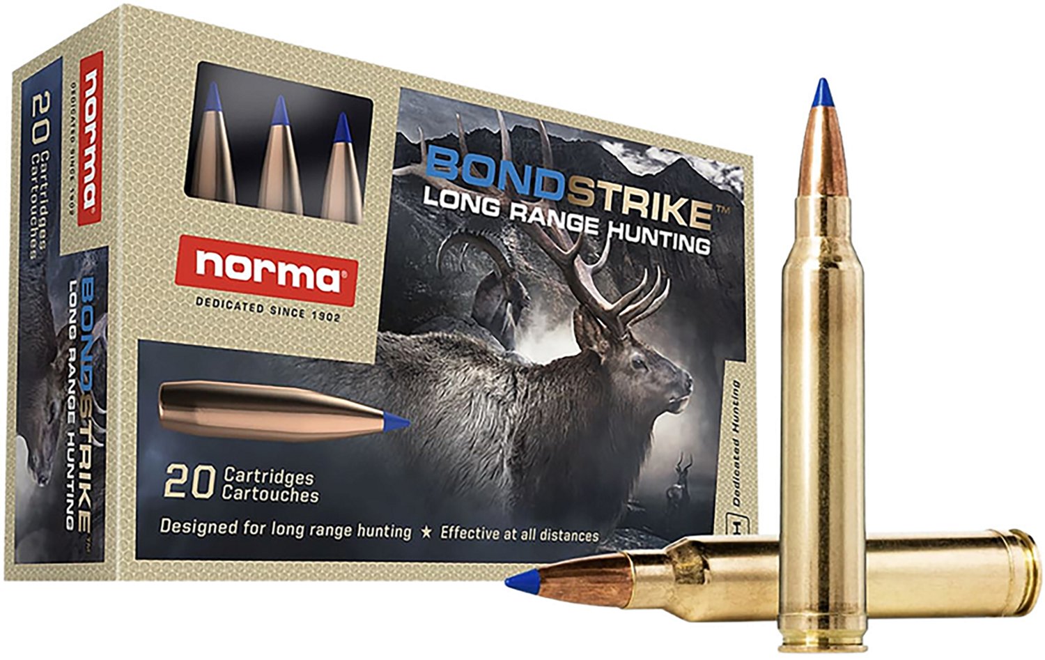Norma USA Bondstrike Extreme 300 Winchester Magnum 180-Grain Bonded Polymer Tip Centerfire Rifle Ammunition - 20 Rounds          - view number 1
