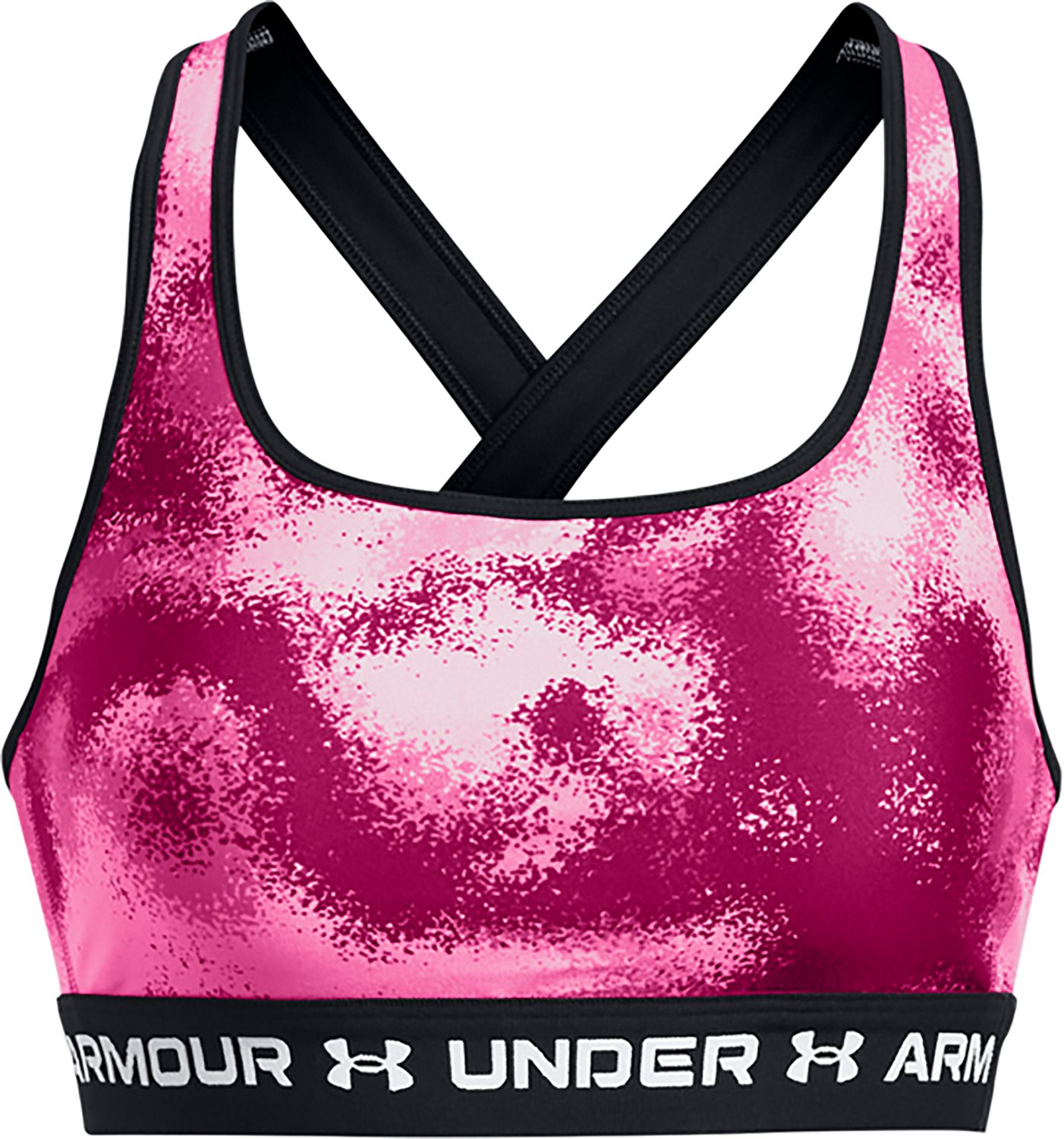 Under Armour Women's Crossback Print Mid Sports Bra                                                                              - view number 4