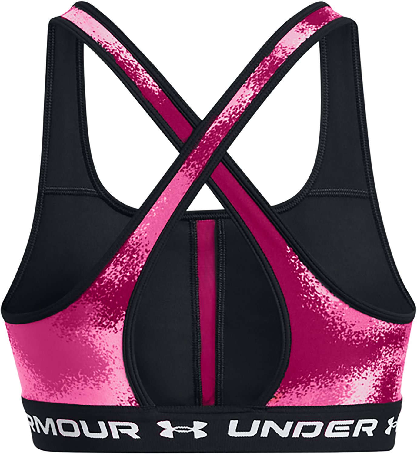 Under Armour Women's Crossback Print Mid Sports Bra                                                                              - view number 5