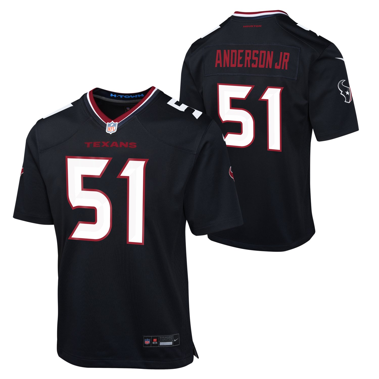 Nike Boys' Houston Texans Will Anderson Jr. #51 Home Game Player Jersey