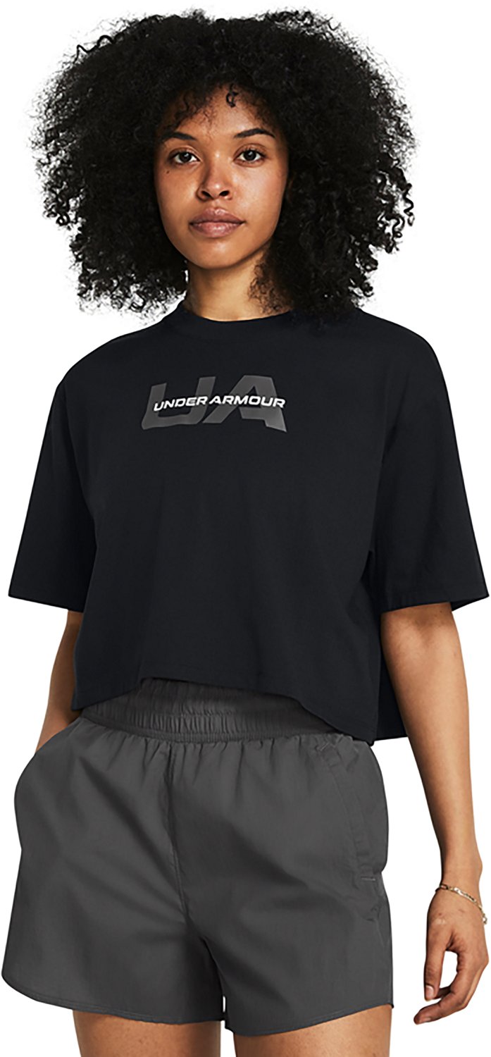Under Armour Women's Boxy Crop Branded Short Sleeve                                                                             