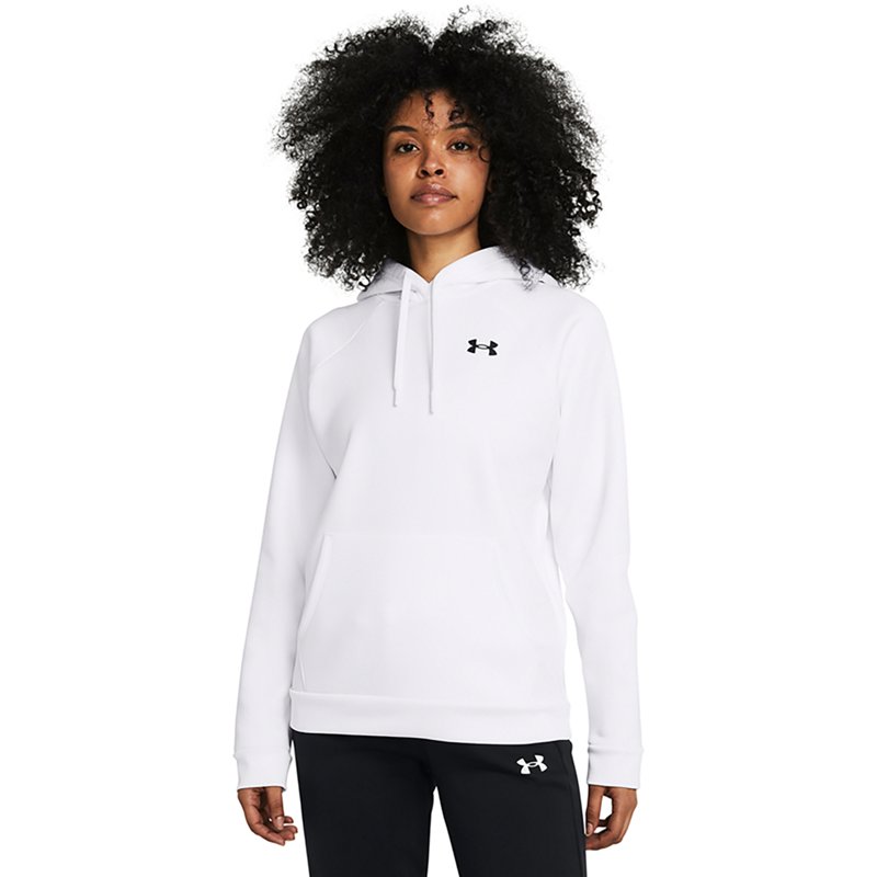 Under Armour Women's Armour Fleece Hoodie White, Medium - Women's Athletic Fleece at Academy Sports