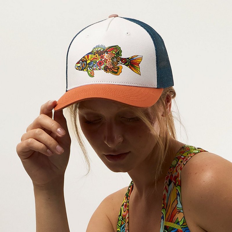 Fishe Women's Boho Bass Trucker Hat - Women's Athletic Hats And Accessories at Academy Sports