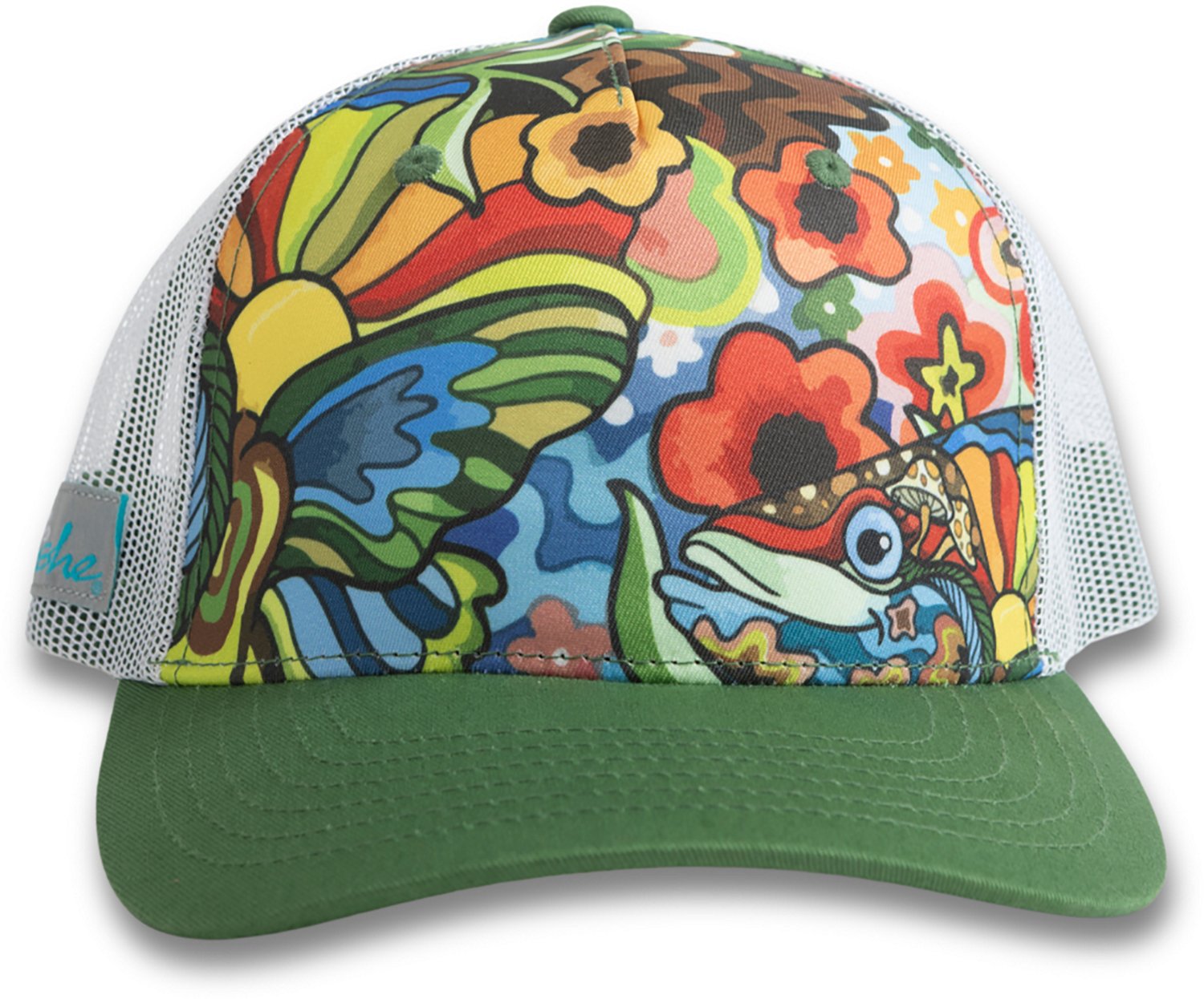 Fishe Women's Boho Bass Abstract Trucker Hat - view number 1