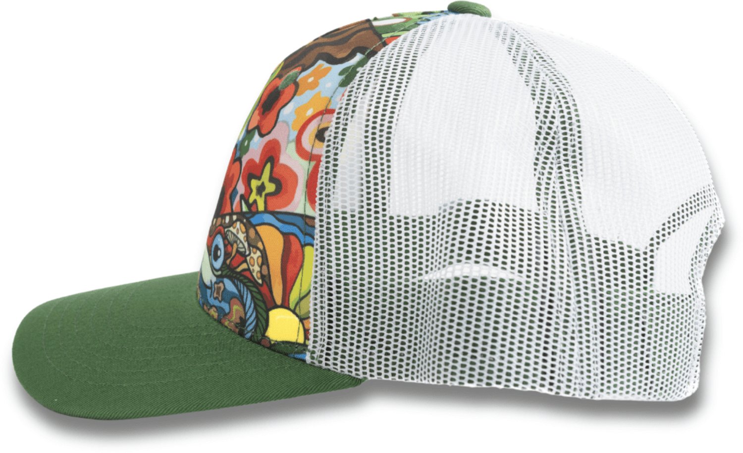 Fishe Women's Boho Bass Abstract Trucker Hat - view number 2